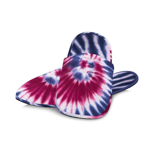 Red, White & Blue Tie Dye Slippers