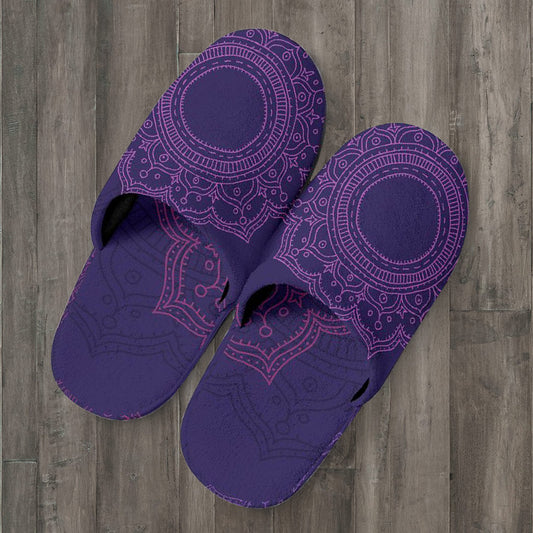 Purple Mandalas Slippers