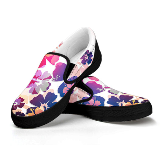 Colorful Aloha Flowers Slip On Shoes