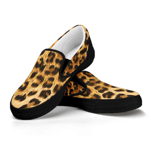 Leopard Cheetah Animal Print Slip On Shoes