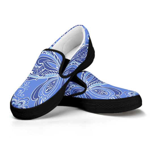 Purple Butterflies Decor Slip On Shoes