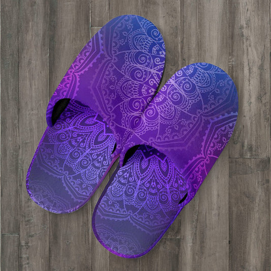 Purple Mandalas Slippers