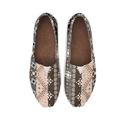 Brown Boho Ethnic Casual Shoes
