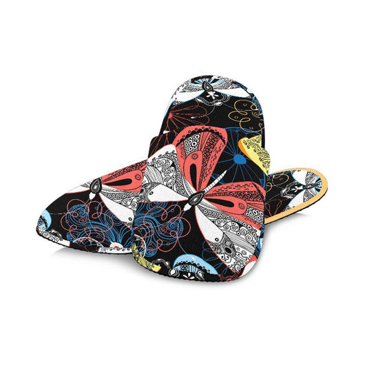 Colorful Butterflies Decor Slippers