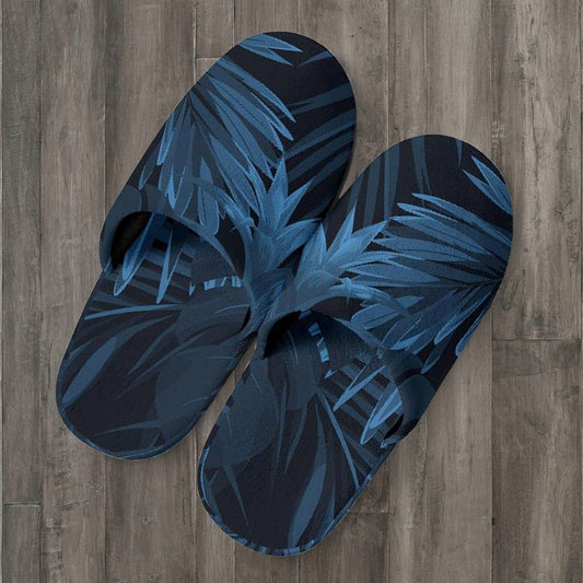 Dark Leaves Slippers