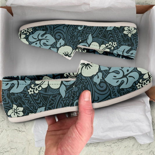 Floral Tribal Polynesian Casual Shoes