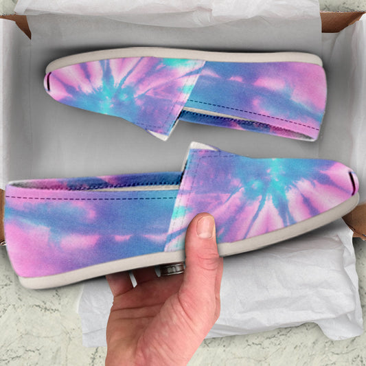 Pink & Blue Tie Dye Casual Shoes