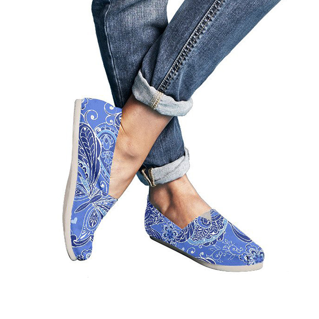 Purple Butterflies Decor Casual Shoes