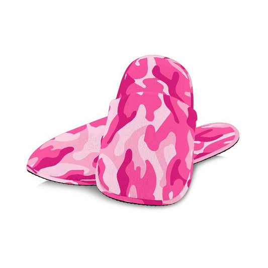 Pink Camouflage Slippers