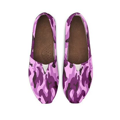 Purple Camouflage Casual Shoes