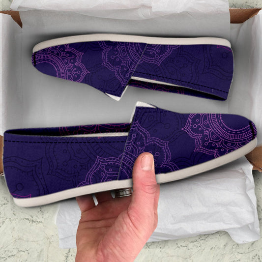 Purple Mandalas Casual Shoes