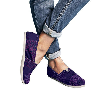 Purple Mandalas Casual Shoes