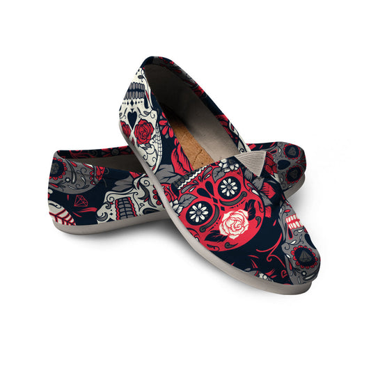 Sugar Skulls & Roses Casual Shoes