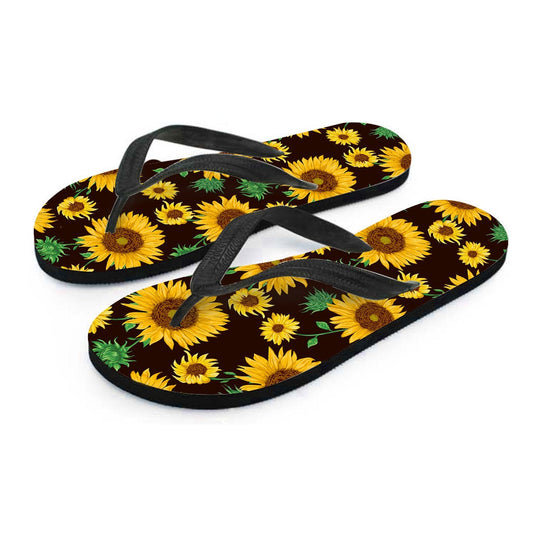 Sunflowers Flip Flops