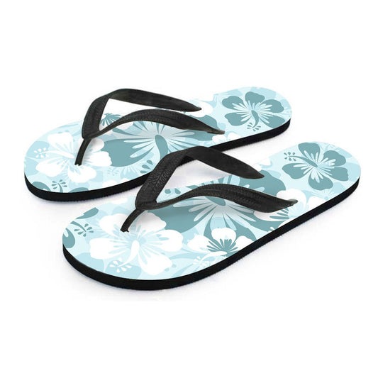 Teal Green Aloha Flowers
