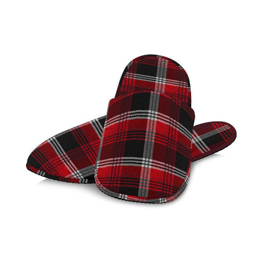 Red Plaid Slippers