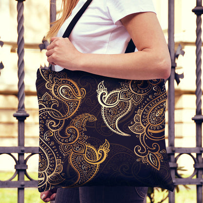 Rusty Gold Brown Decor Canvas Tote Bag