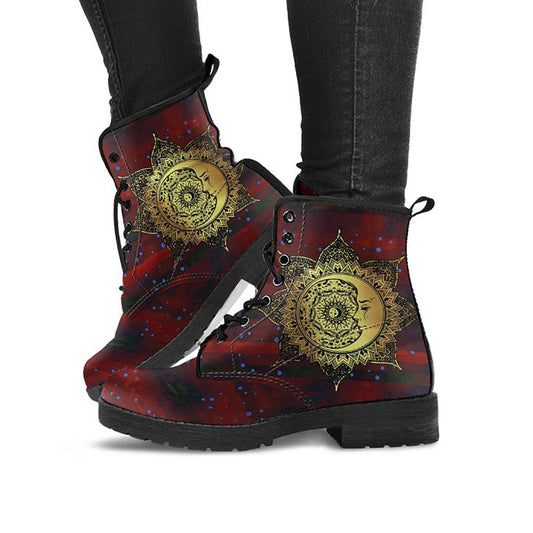 Golden Sun & Moon Womens Boots