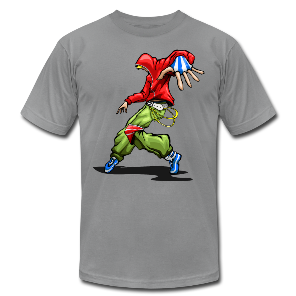 Dancing Hip Hop Cartoon T-Shirt - slate
