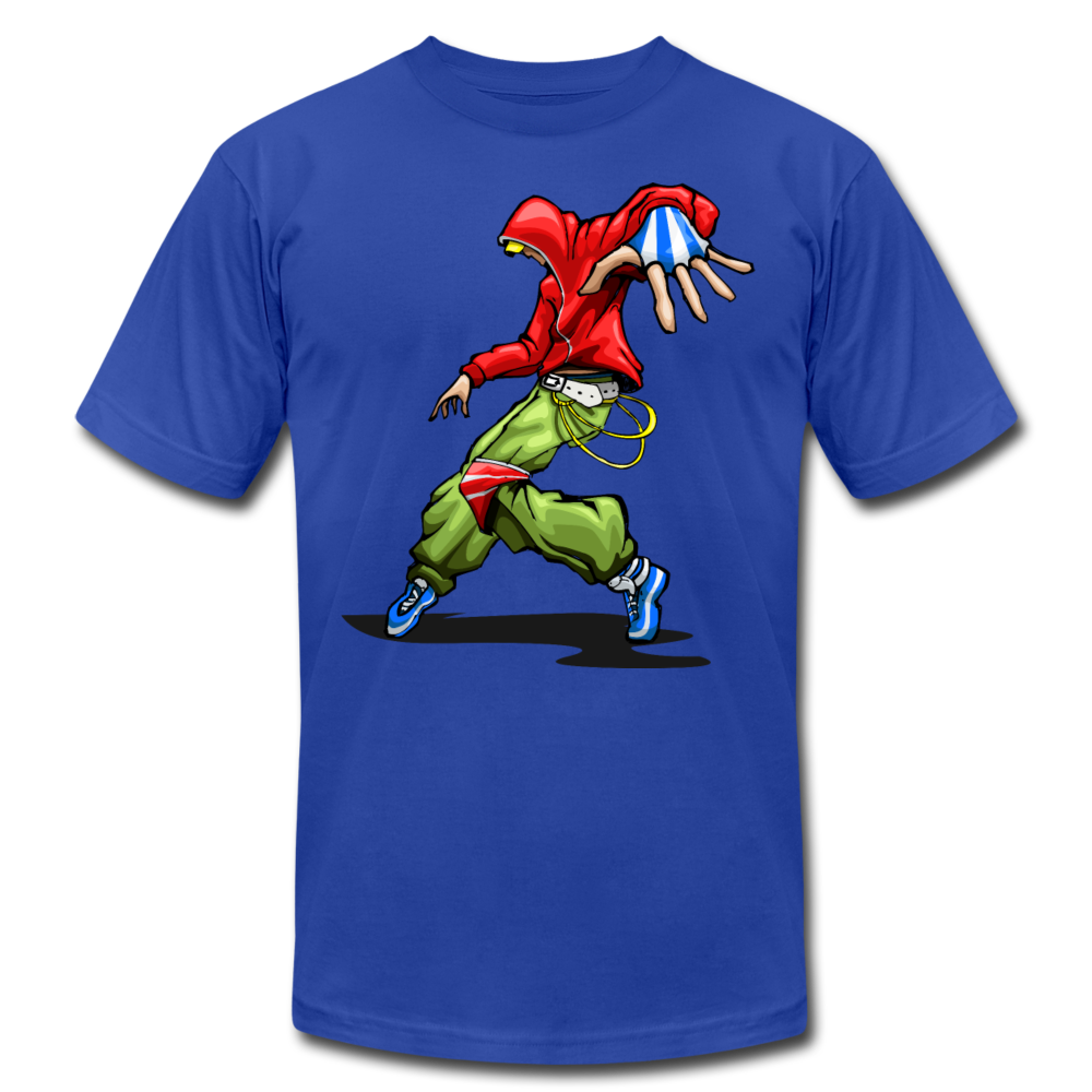Dancing Hip Hop Cartoon T-Shirt - royal blue
