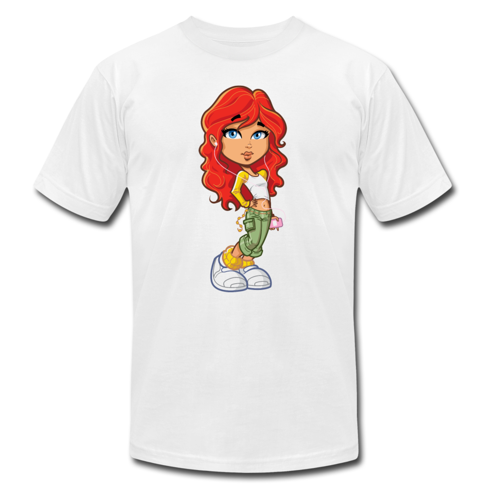Cartoon Girl T-Shirt - white