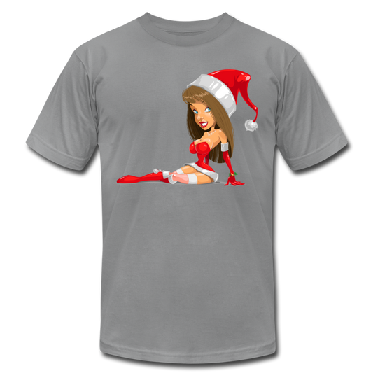 Santa Girl X-Mas T-Shirt - slate