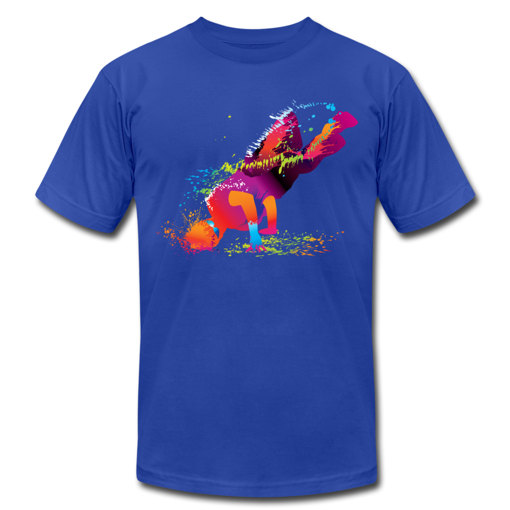 Colorful Abstract B-Boy Dancer T-Shirt - royal blue
