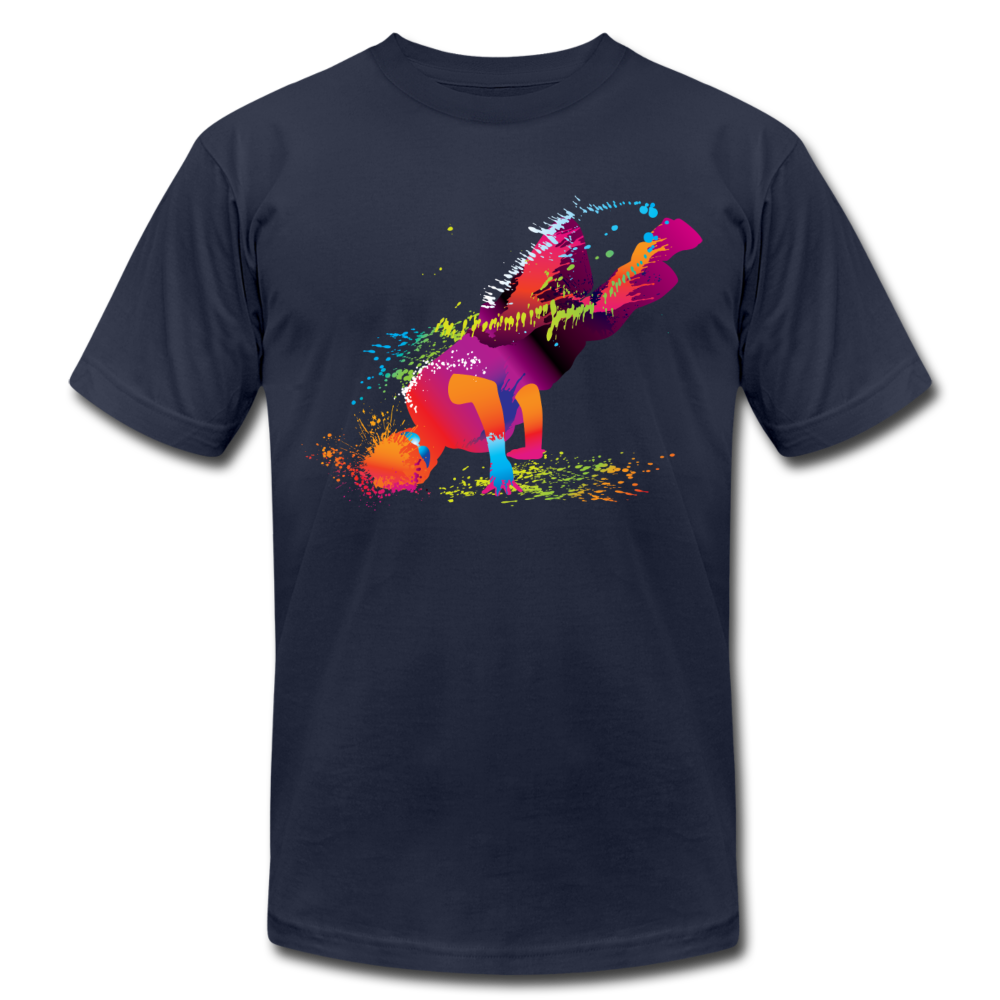 Colorful Abstract B-Boy Dancer T-Shirt - navy