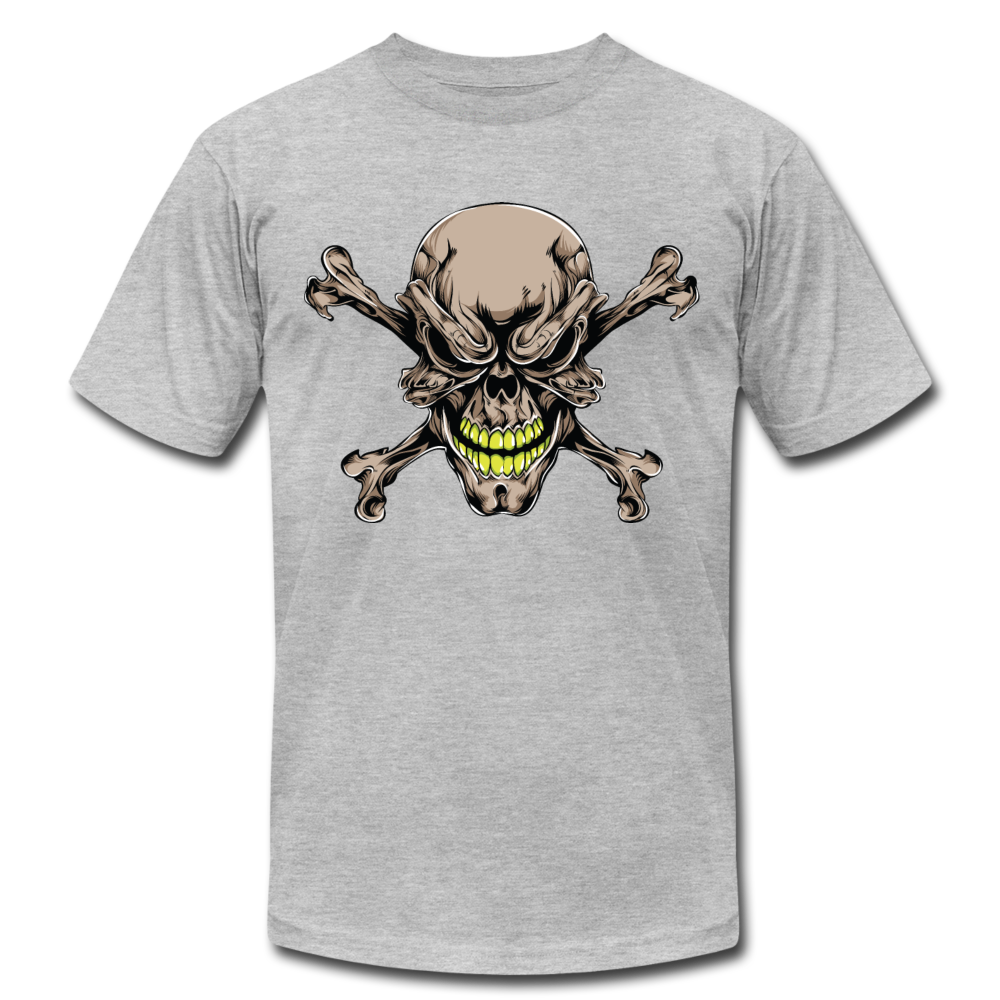 Skull & Cross Bones T-Shirt - heather gray