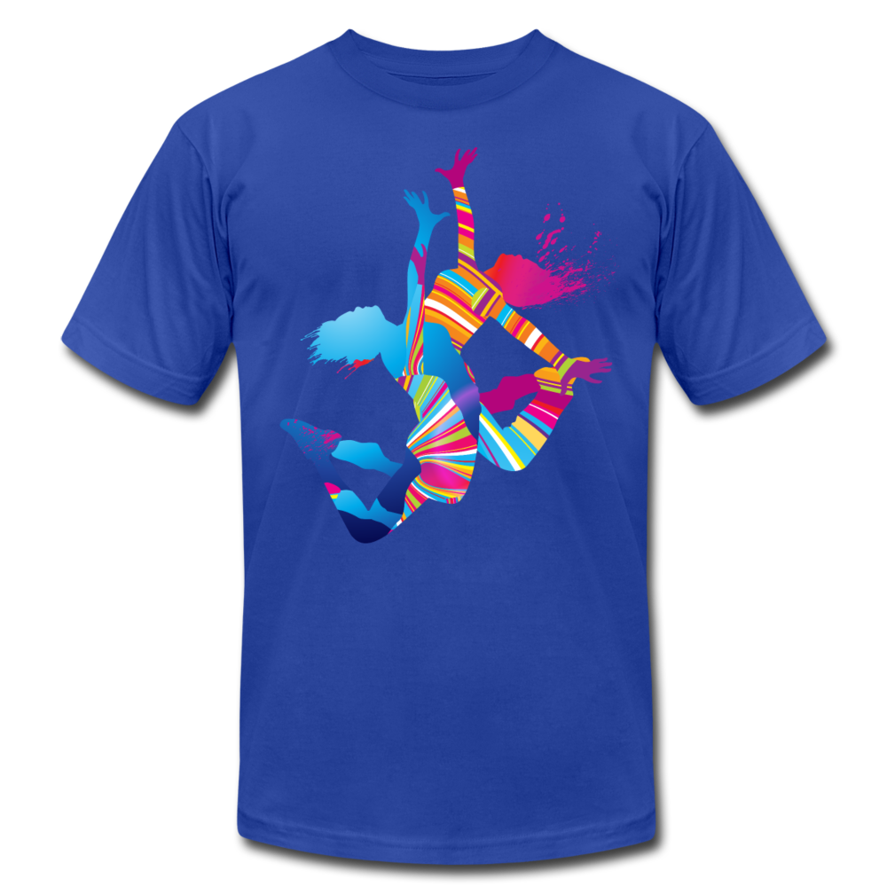 Colorful Abstract Dancers T-Shirt - royal blue