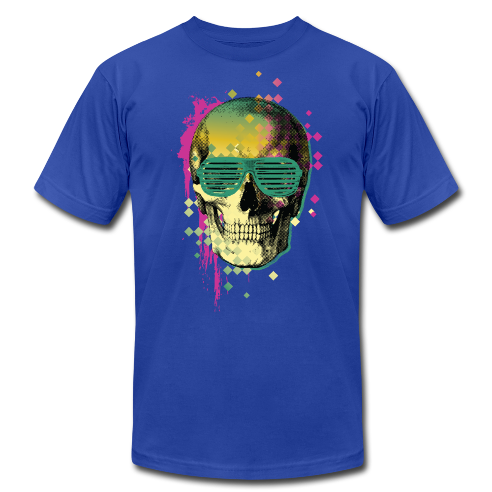 Skull Glasses T-Shirt - royal blue