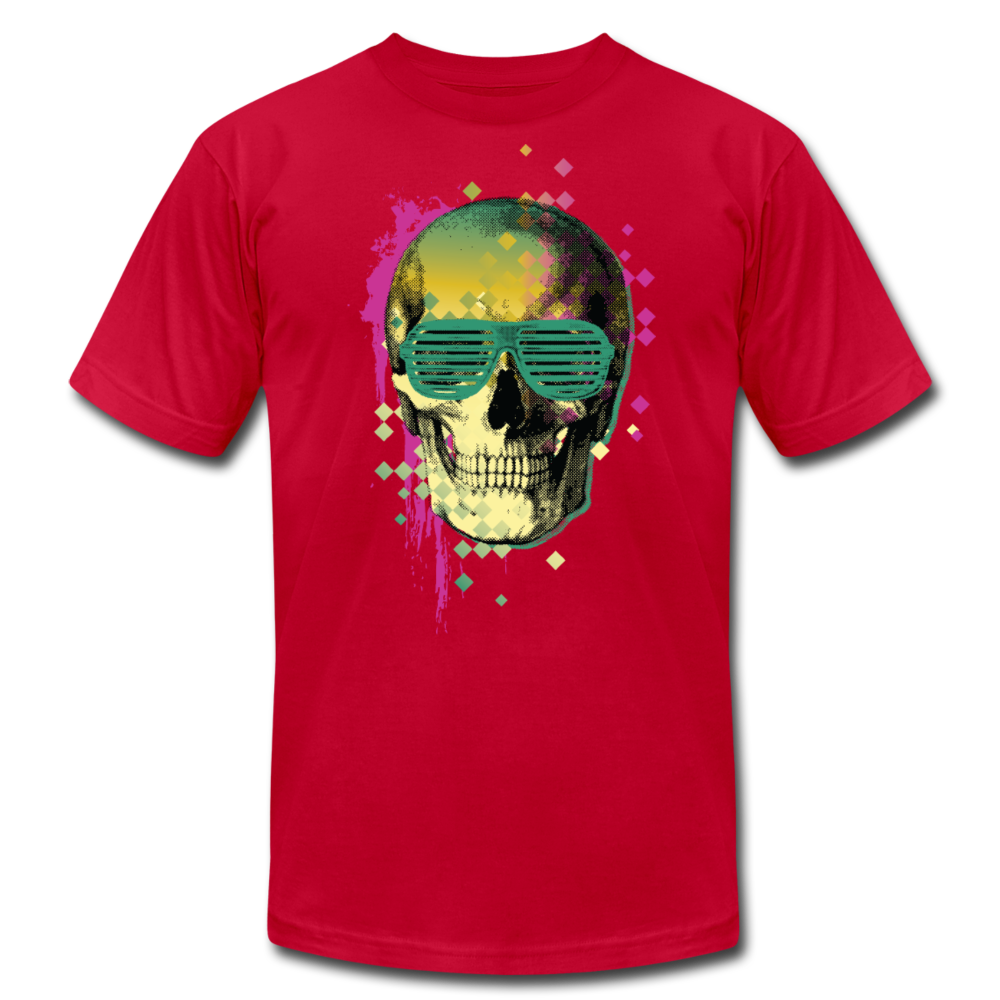 Skull Glasses T-Shirt - red