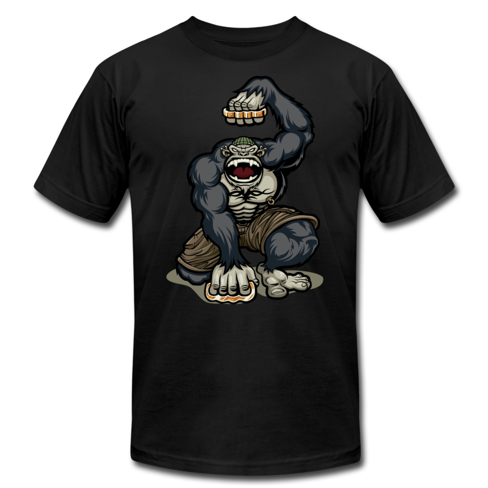 Gorilla Brass Knuckles T-Shirt - black