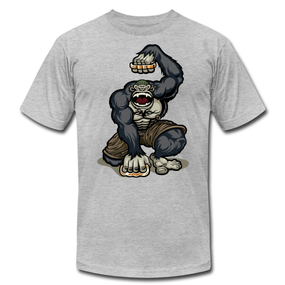 Gorilla Brass Knuckles T-Shirt - heather gray