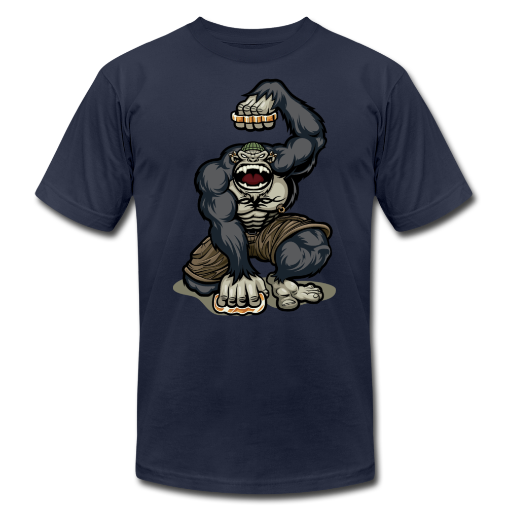 Gorilla Brass Knuckles T-Shirt - navy