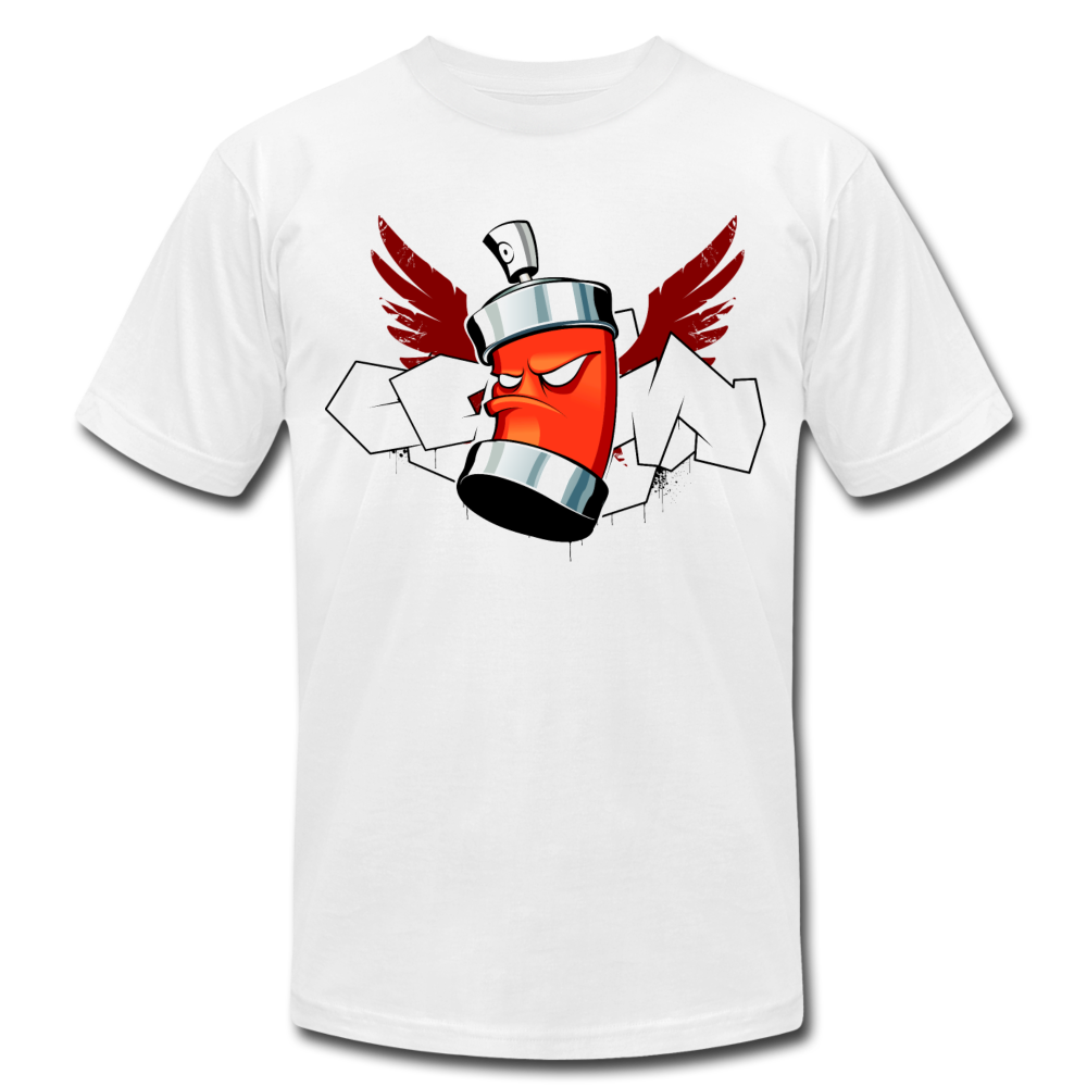 Hip Hop Spray Can T-Shirt - white