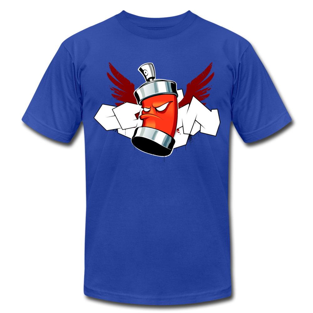 Hip Hop Spray Can T-Shirt - royal blue