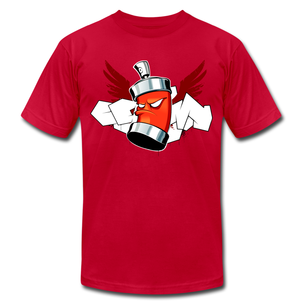 Hip Hop Spray Can T-Shirt - red