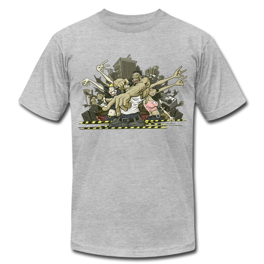 Party Cartoons T-Shirt - heather gray