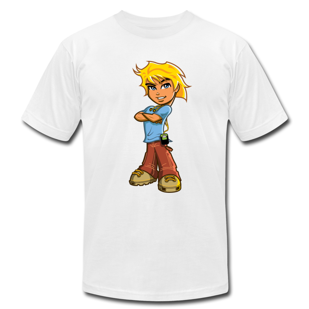 Cartoon Boy T-Shirt - white