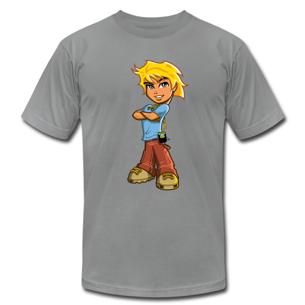 Cartoon Boy T-Shirt - slate