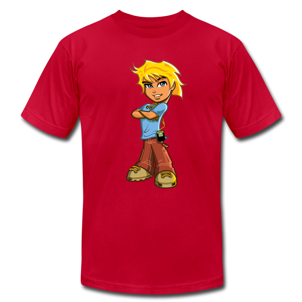 Cartoon Boy T-Shirt - red