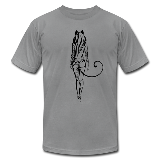 Tribal Maori Cat Girl T-Shirt - slate