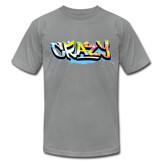 Colorful Crazy Graffiti T-Shirt - slate