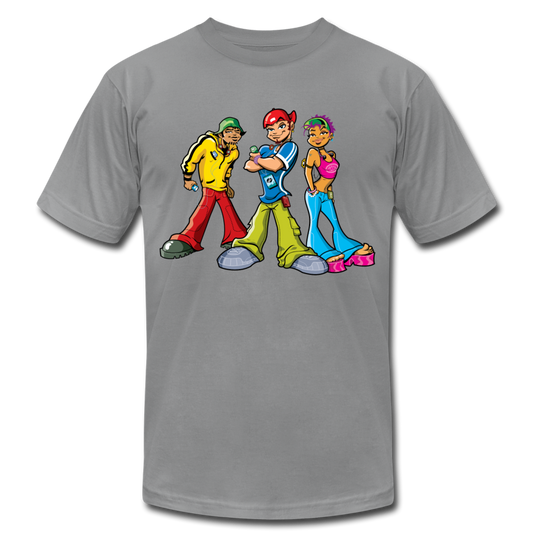 Hip Hop Cartoons T-Shirt - slate