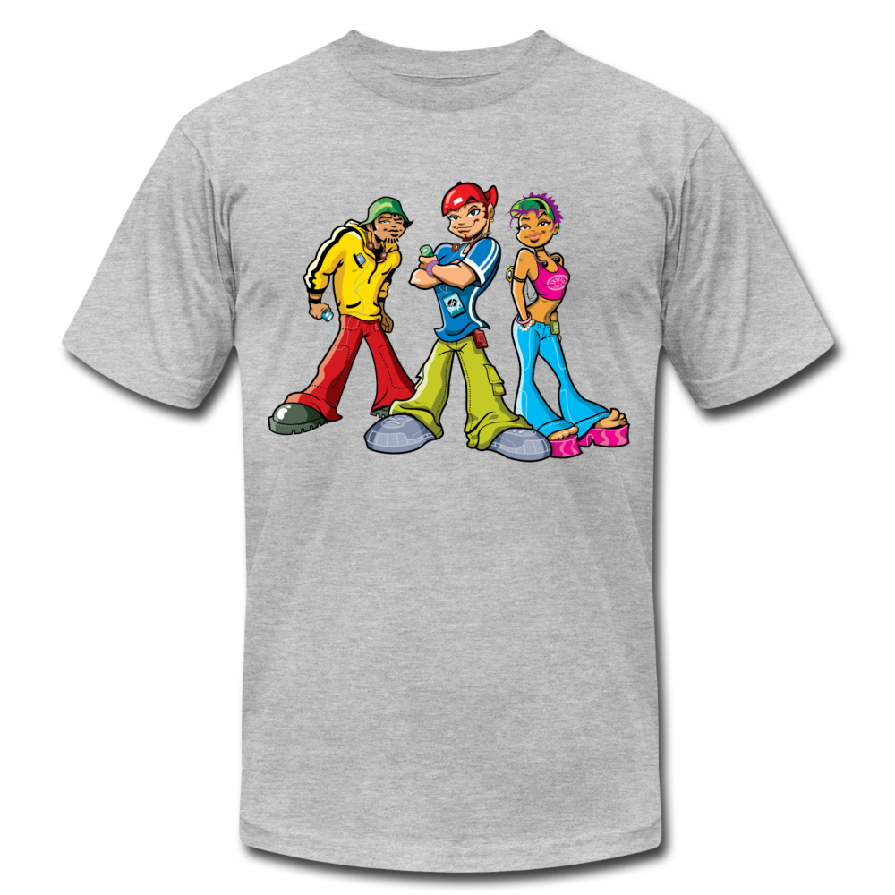 Hip Hop Cartoons T-Shirt - heather gray