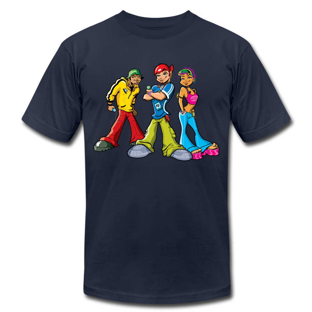 Hip Hop Cartoons T-Shirt - navy