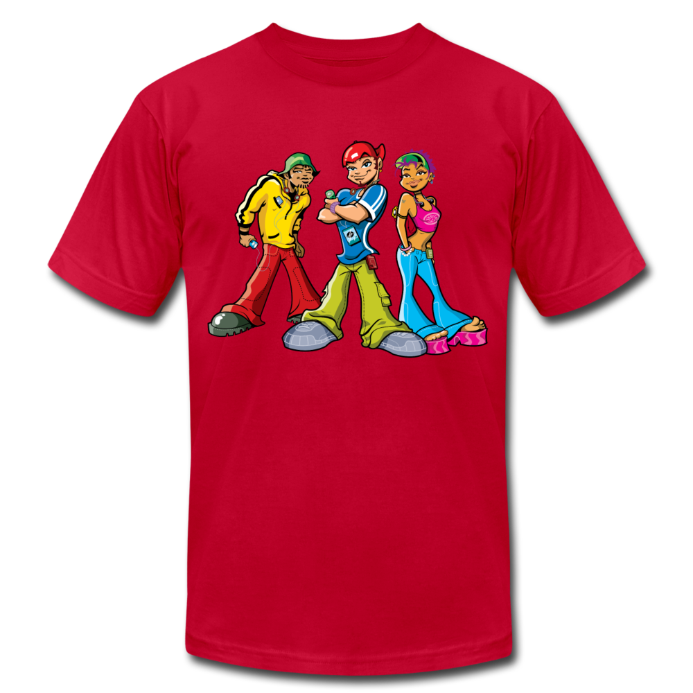 Hip Hop Cartoons T-Shirt - red