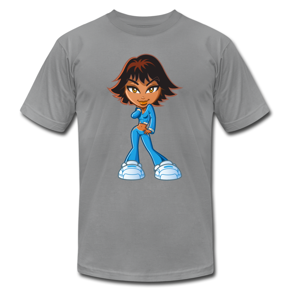 Cartoon Girl T-Shirt - slate