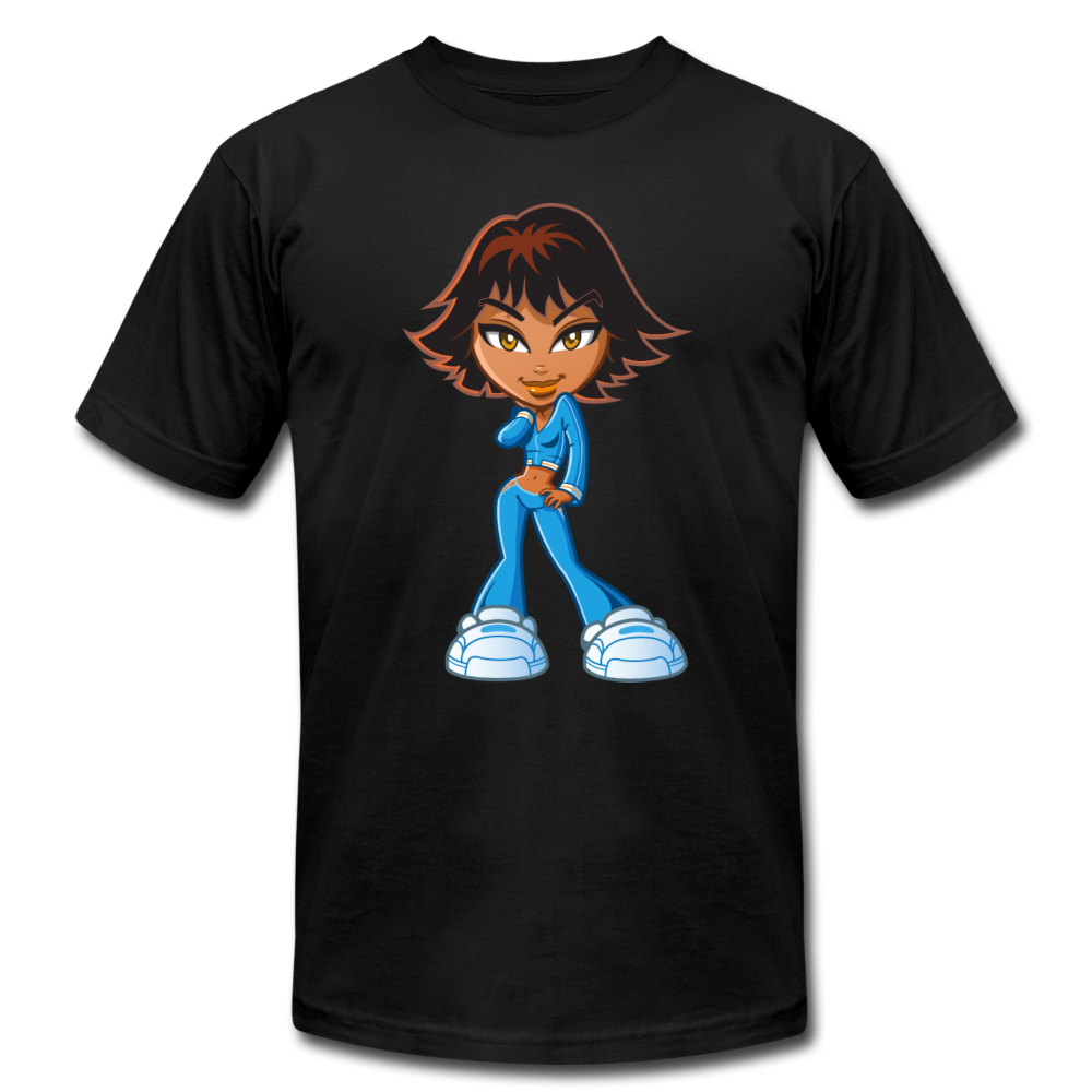 Cartoon Girl T-Shirt - black